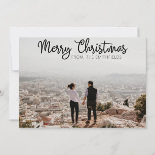 Couple City Adventure Christmas Holiday Card