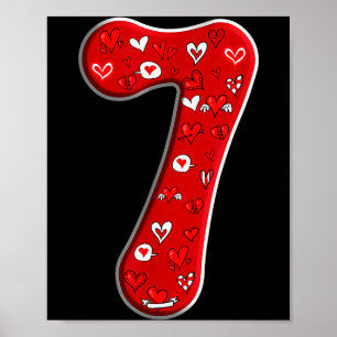 Couple Costume Duo 67 Meme Six Seven Number 7 Vale Poster