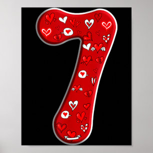 Couple Costume Duo 67 Meme Six Seven Number 7 Vale Poster
