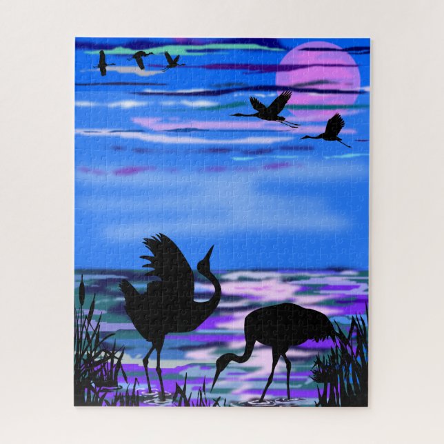 Couple Crane Puzzle (Vertical)