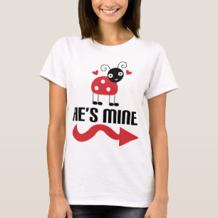 Couple Cute Ladybug Her T-Shirt