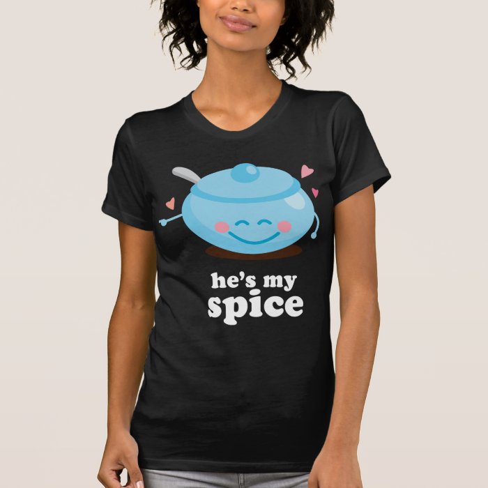 Couple Cute Sugar and Spice Her Tee Shirt