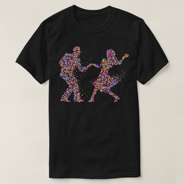 Couple Dance Dancing Dancing Couple Gift T-Shirt (Design Front)