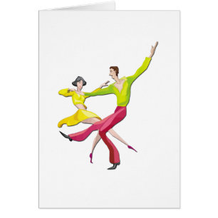 Couple Dancing Customizable Cards