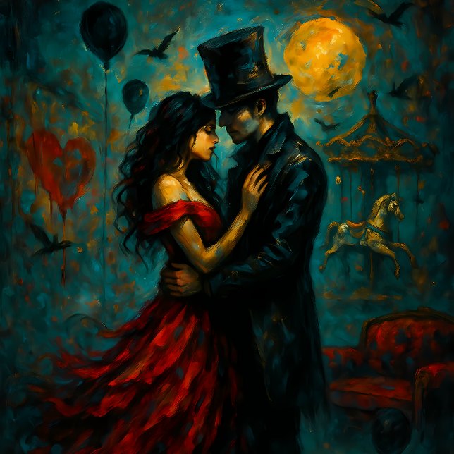 Couple Dancing – Gothic Romance Decoupage Paper (Creator Uploaded)