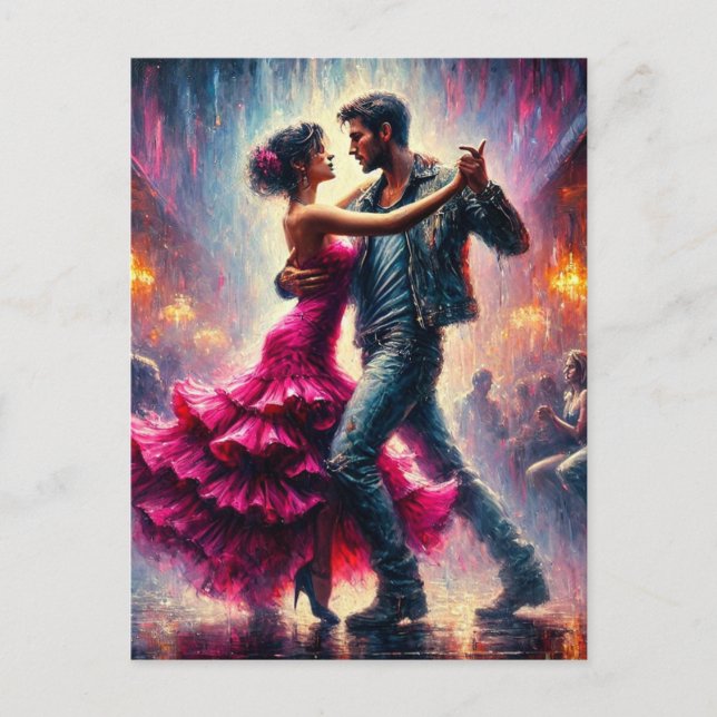 Couple Dancing in a Nightclub Postcard (Front)