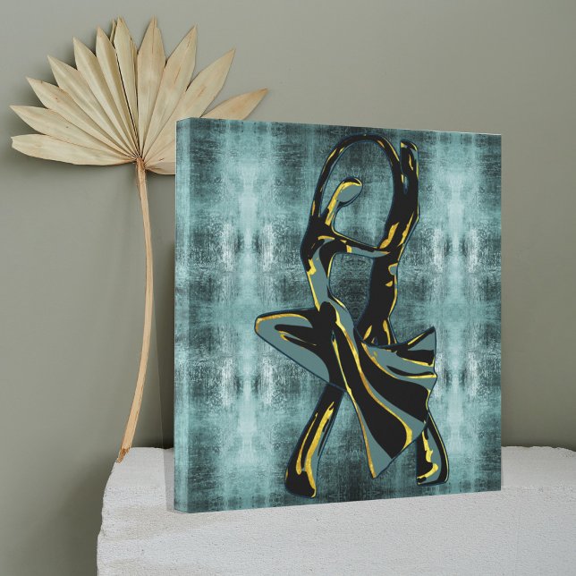 Couple dancing in the night canvas print (Creator Uploaded)