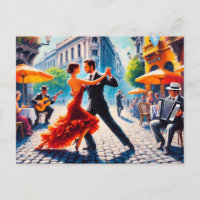 Couple dancing in the tango in Argentina