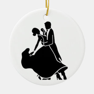 COUPLE DANCING ON *1st CHRISTMAS TOGETHER ORNAMENT