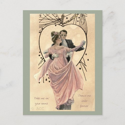 Couple Dancing Postcard