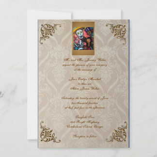 Couple Day of the Dead Wedding Invitation