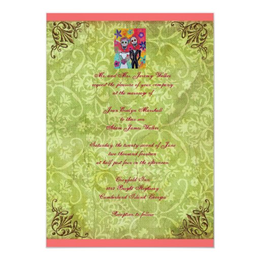 Day Of Dead Wedding Invitations 10