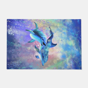 Couple Dolphin Doormat