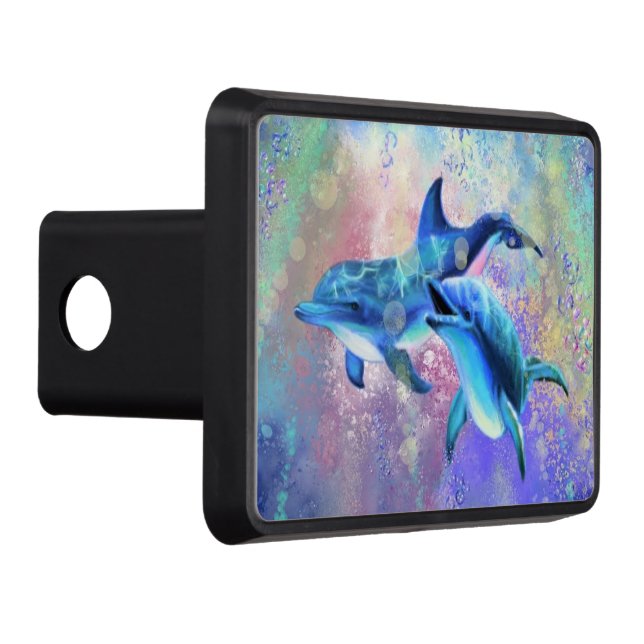 Couple Dolphin Hitch Cover (Right)