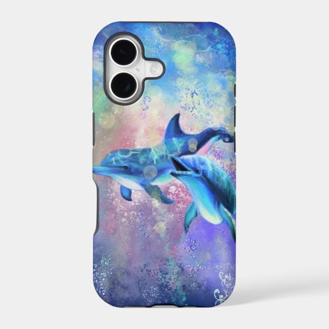Couple Dolphin iPhone Case (Back)