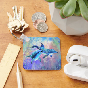 Couple Dolphin Keychain