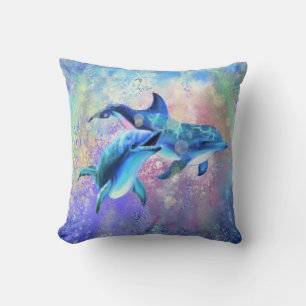Couple Dolphin Pillow