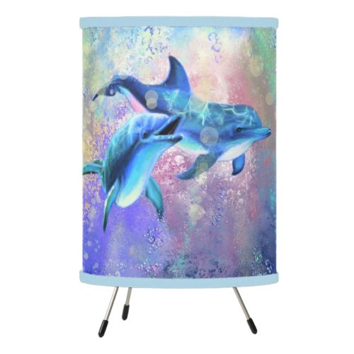 Couple Dolphins Lamp