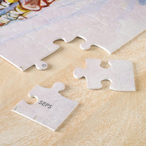 Couple Downhill Skiing Jigsaw Puzzle Zazzle