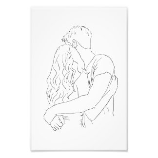 Couple Drawing Poster Print From My Sims 4 CC
