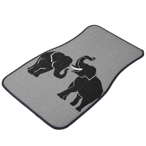 Couple Elephant Car Floor Mat _ Choose Color
