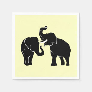 Couple Elephant Napkins