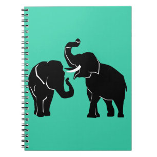 Couple Elephant Notebook Family - Choose Color