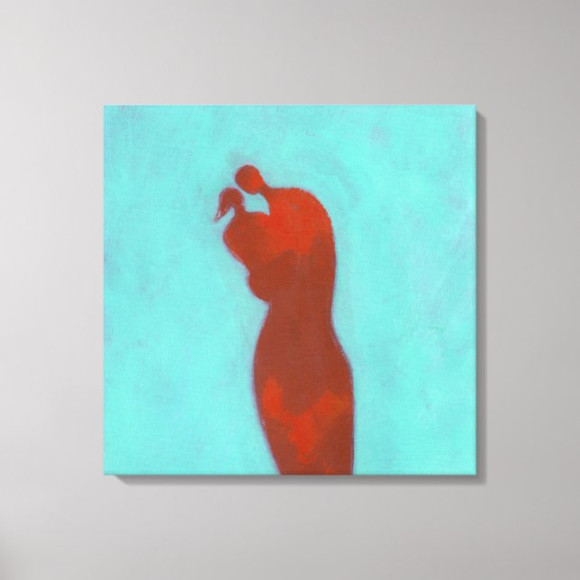 Couple Embracing Canvas Print (Front)