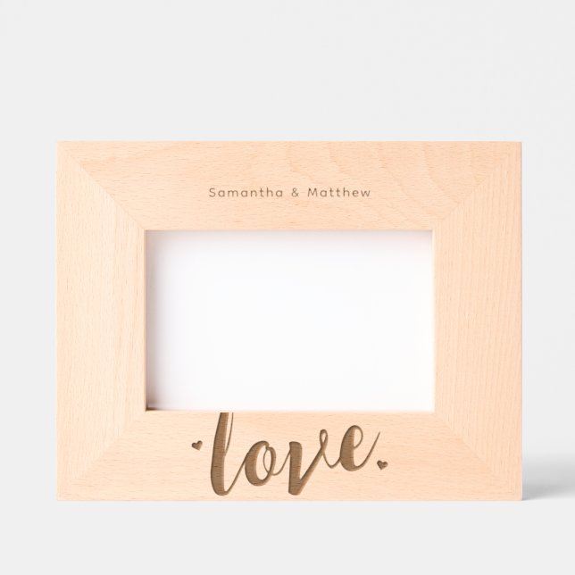 Couple Engagement  Engraved Frames (Front)