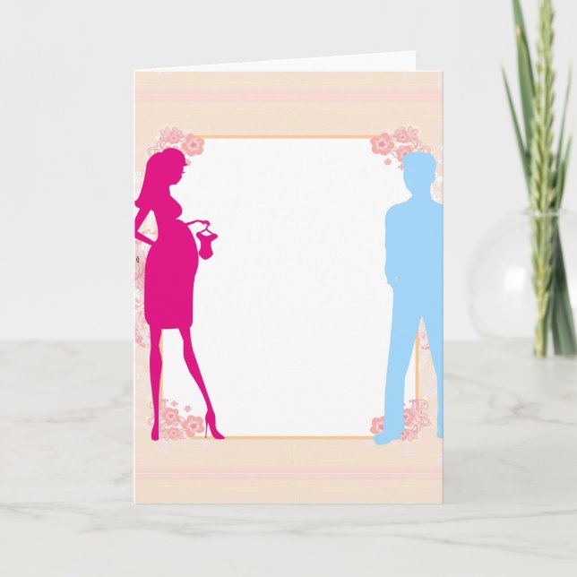 couple expecting baby announcement (Front)