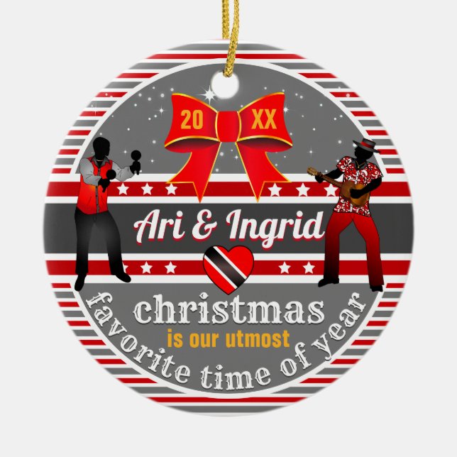 Couple / Friendship Ceramic Ornament (Front)