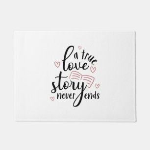 Couple Gift A True Love Story Never End Doormat