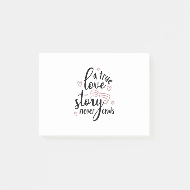 Couple Gift A True Love Story Never End Post-it Notes (Front)