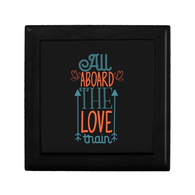 Couple Gift All Aboard The Love Train Box (Front)