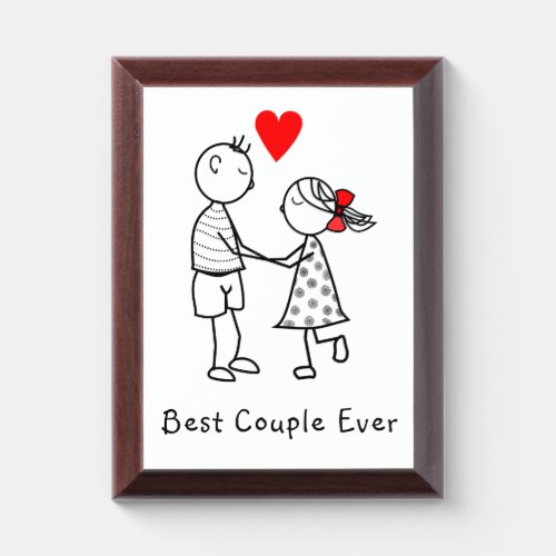 Couple Gift Award Plaque Text _ Best Couple Ever