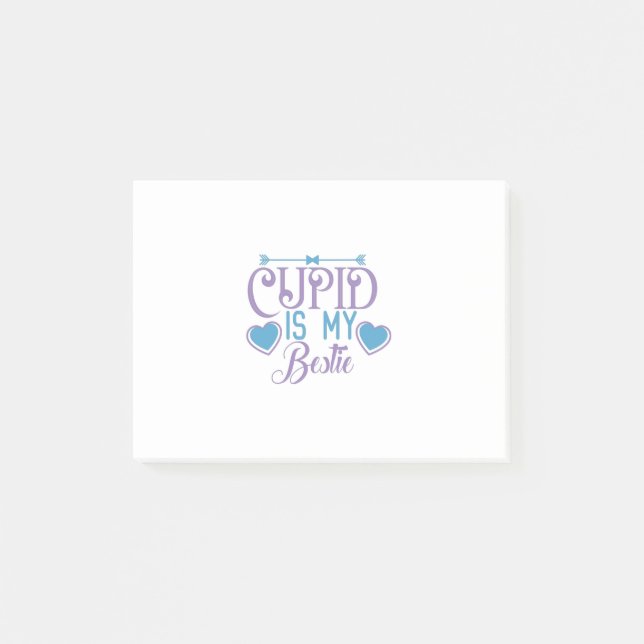 Couple Gift Cupid Is My Bestie Post-it Notes (Front)