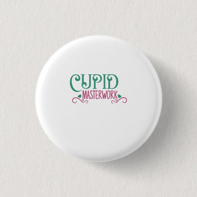 Couple Gift Cupid Masterwork Button (Front)