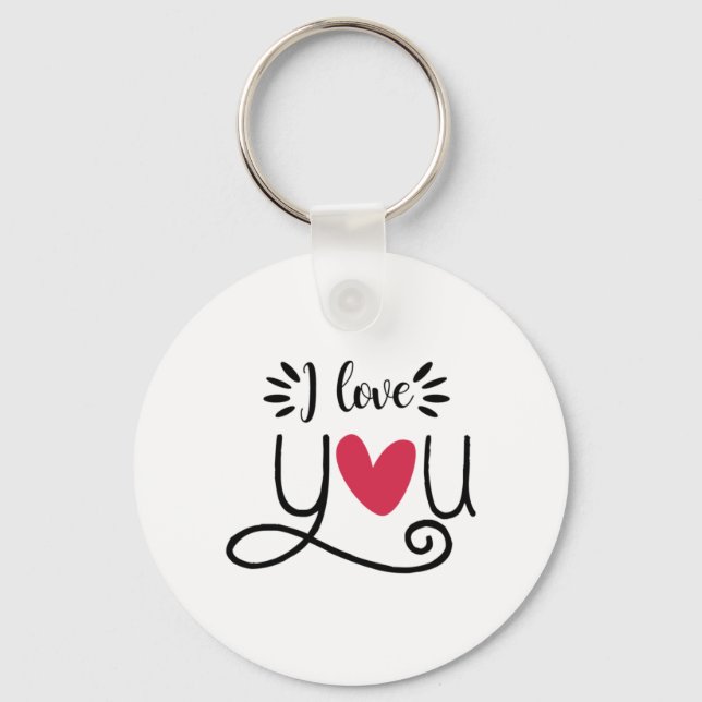 Couple Gift I Love You Keychain (Front)