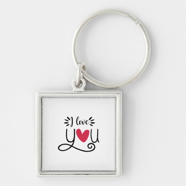 Couple Gift I Love You Keychain (Front)