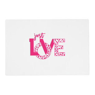 Couple Gift Just Love Placemat