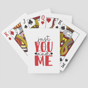 Couple Gift Just You And Me Poker Cards