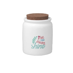 Couple Gift Let Your Heart Shine Candy Jar