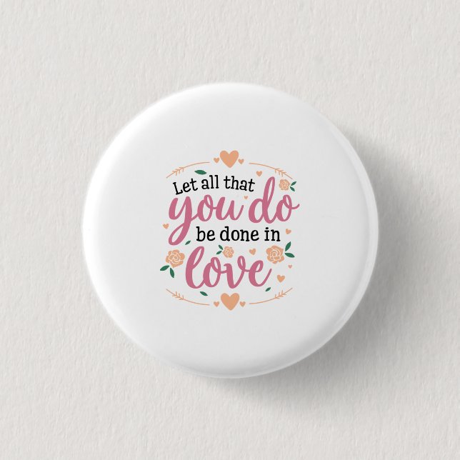 Couple Gift Let's All That You Do Button (Front)