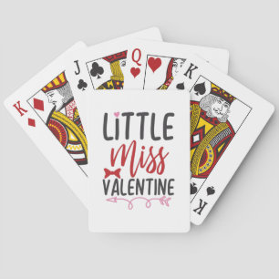 Couple Gift Little Miss Valentine Poker Cards