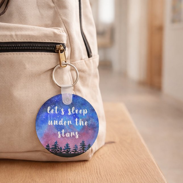 Couple Gift Monogram Outdoor Watercolor Keychain (Creator Uploaded)