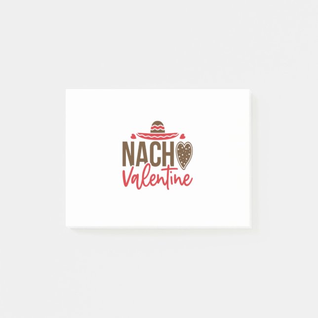 Couple Gift Nacho Valentine Post-it Notes (Front)