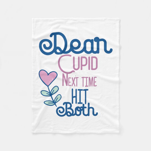 Couple Gift Next Time Hit Both Fleece Blanket (Front)