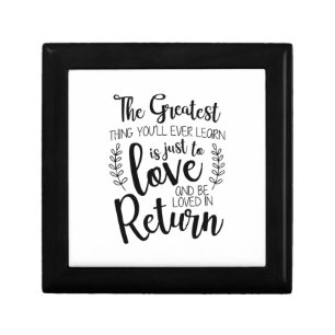 Couple Gift The Greatest Thing You Will Ever Learn Box