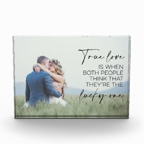 Couple Gift True Love Is When Both People Think  Photo Block