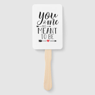 Couple Gift You And Me Are Meant To Be Hand Fan